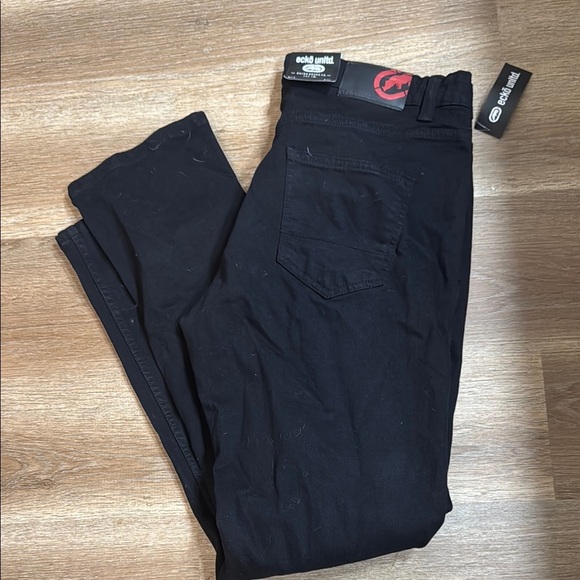 Ecko Unlimited Black Straight Jeans Classic Style - Picture 6 of 6